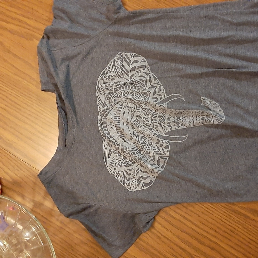 Zoe+liv elephant head tee shirt
